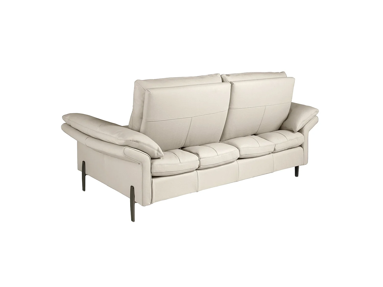 Sofá 3 plazas piel gris taupe 6285 ANGEL CERDA
