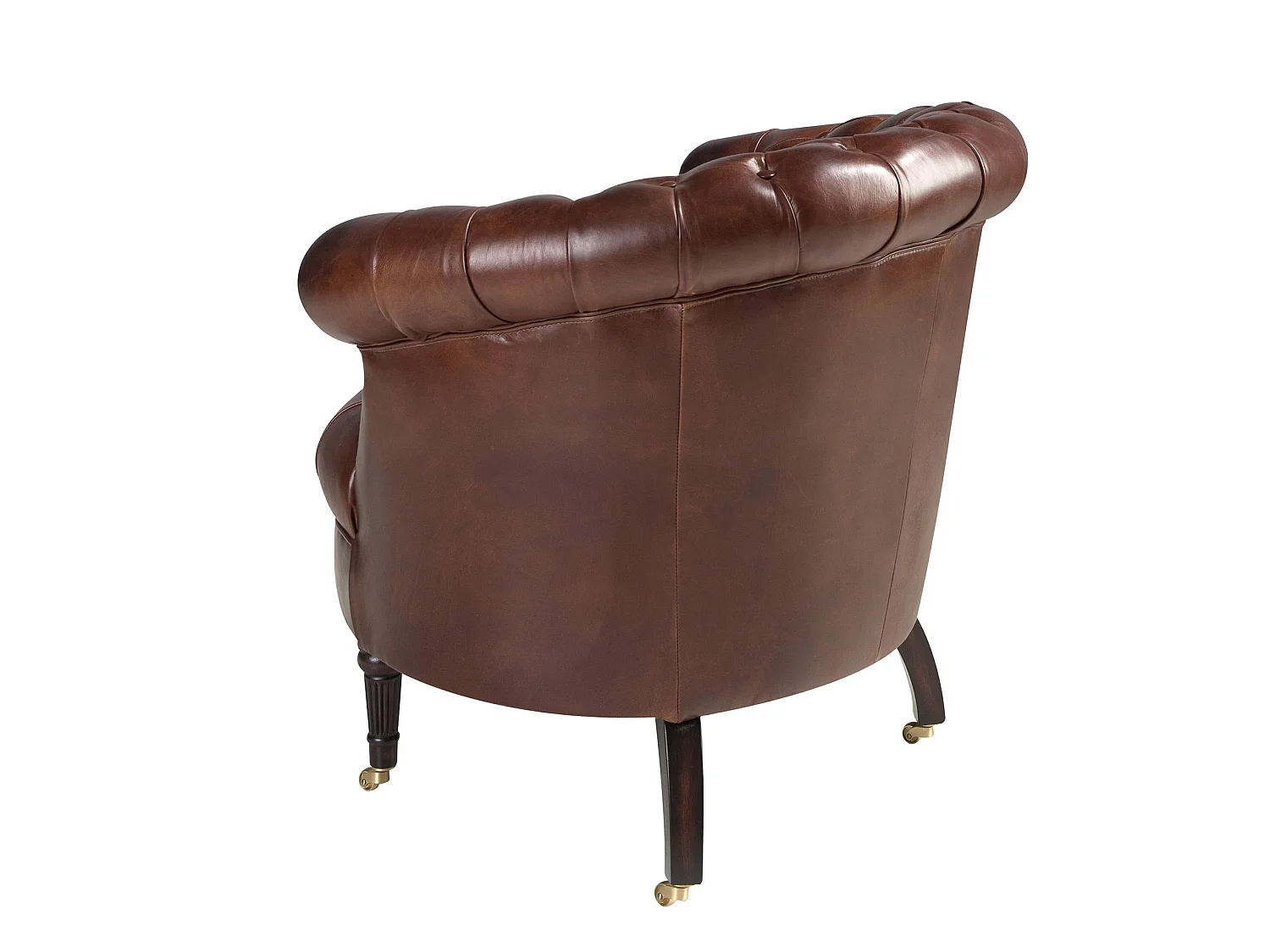 Fauteuil Chester en cuir marron cognac 5202 ANGEL CERDA