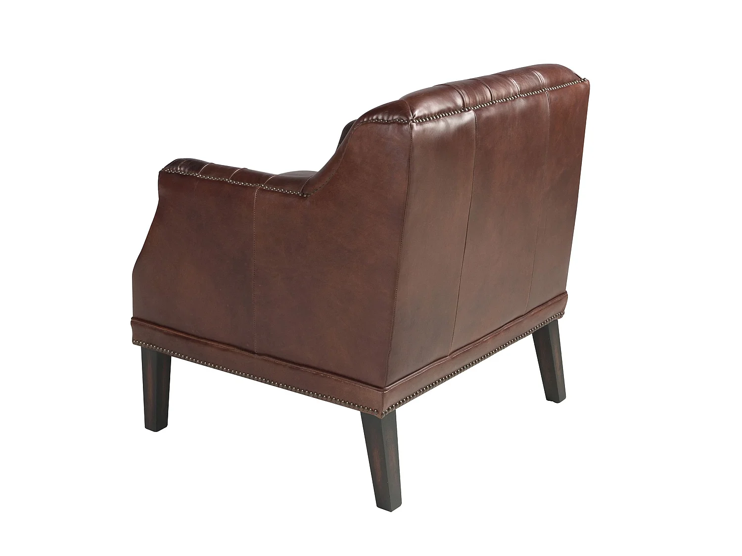 Fauteuil Chester en cuir marron cognac 5204 ANGEL CERDA