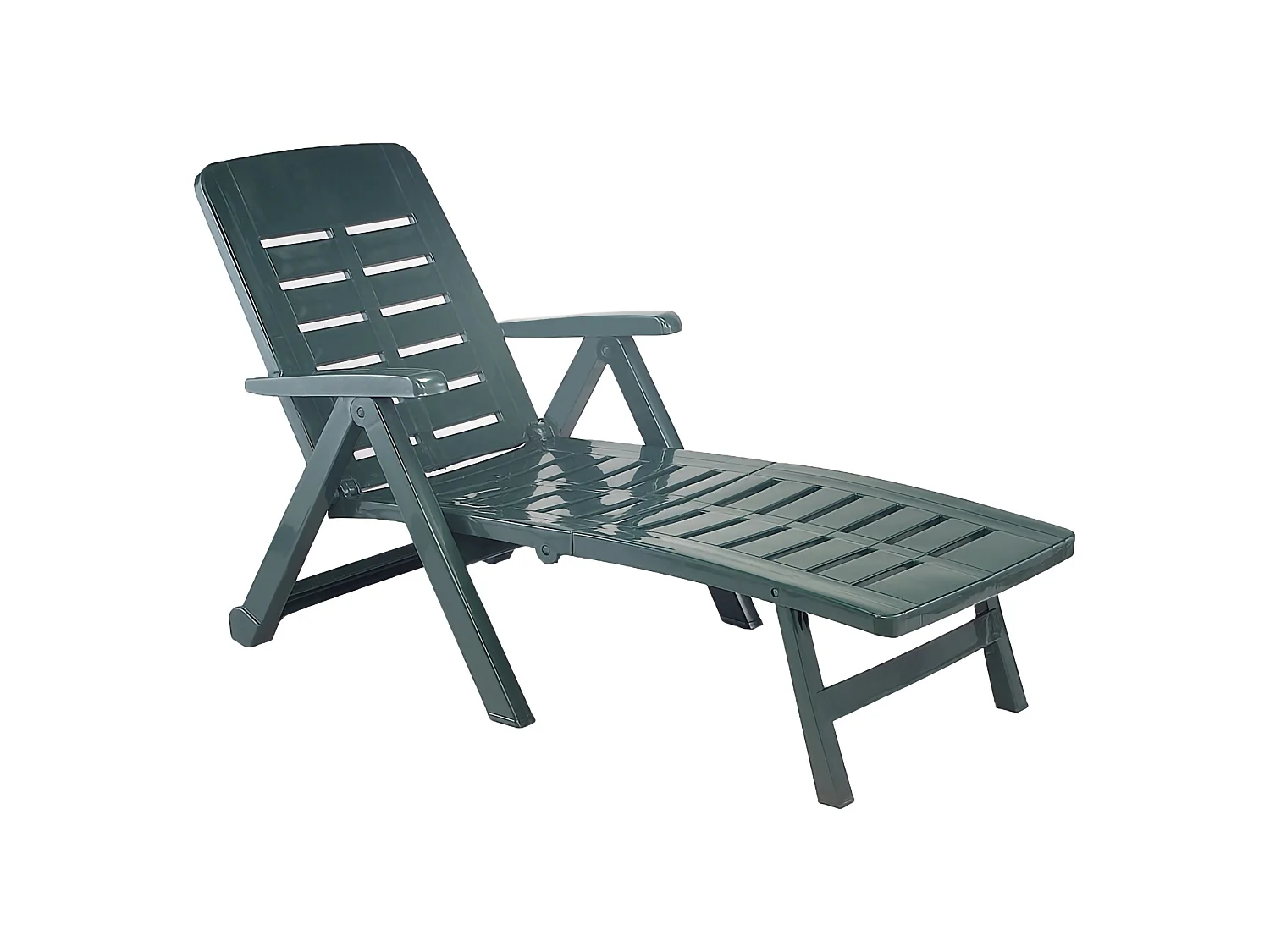 Lettino Prendisole Noahs, Ruote Made in Italy, 189x72x96h cm Verde, Sdraio da Giardino, Pieghevole, Peso Supportato 120 kg