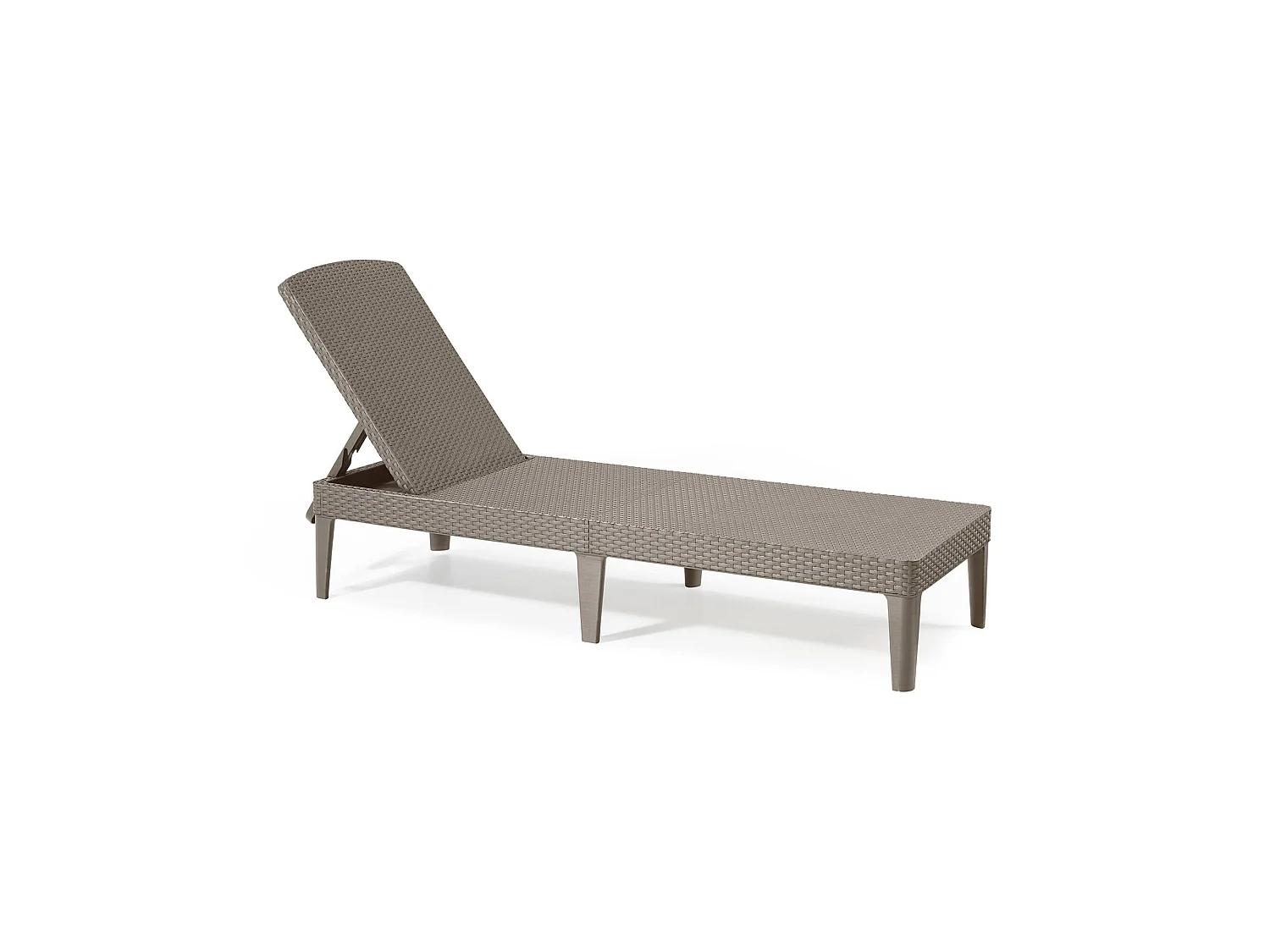 Lettino Prendisole Glace, Peso Supportato 110 kg, Grigio Tortora, Sdraio da Giardino