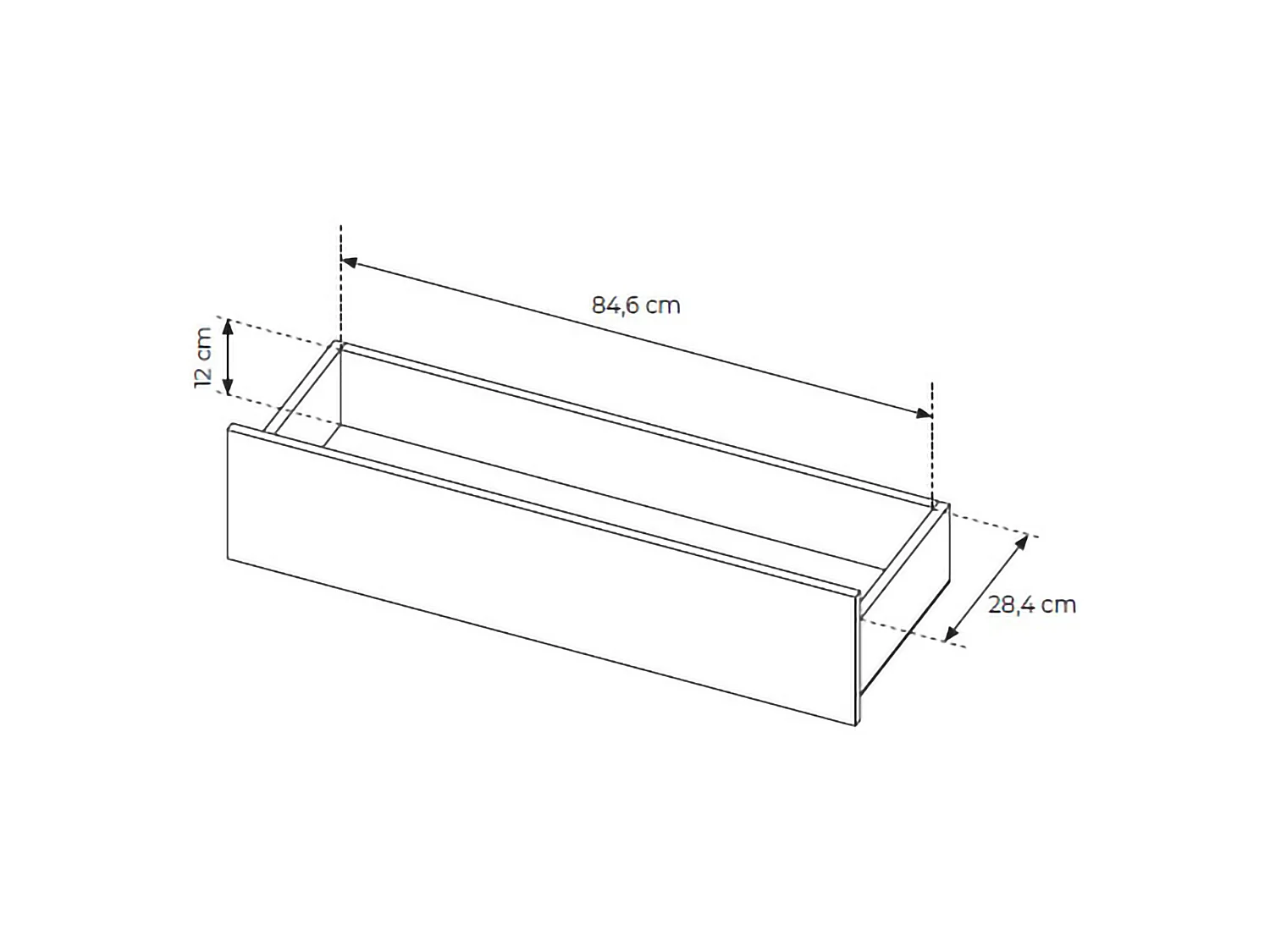 Kommode Hasavato, 4 Schubladen, 94x38x104h cm Eichenbraun, Anrichte, ein Regal, Schiebetür