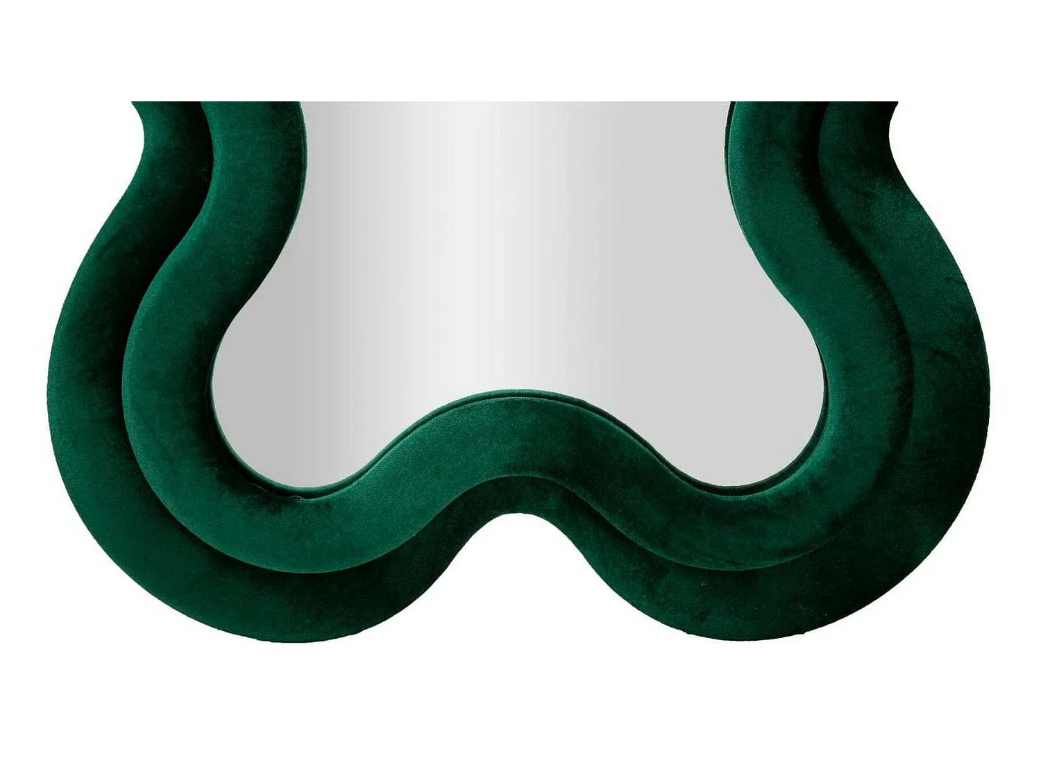 Miroir Lari, Structure en Bois Noble, 4x160h cm Vert