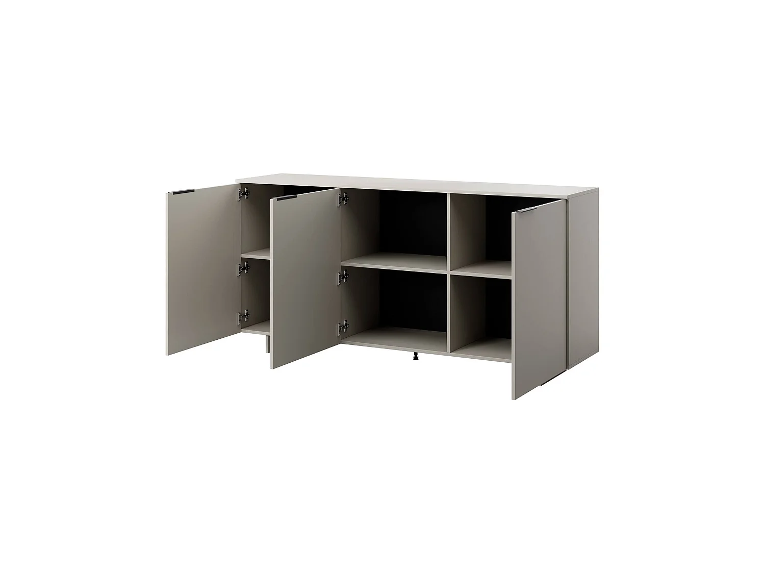 Crédence Barreiro, 3 Étagères, 41,5x180x90h cm Beige, Buffet