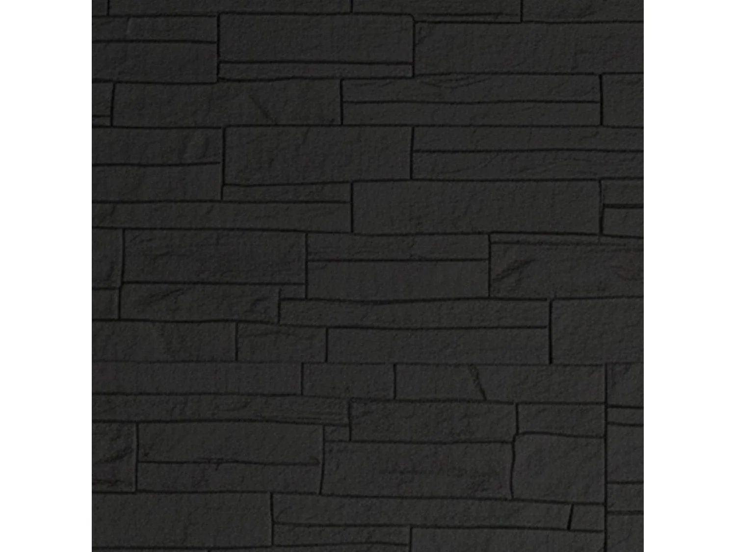 Dekorplatte Torriana, 12er-Set, leicht zuschneidbar, einfach zu montieren, 60x3 cm, Schiefergrau, realistische Textur