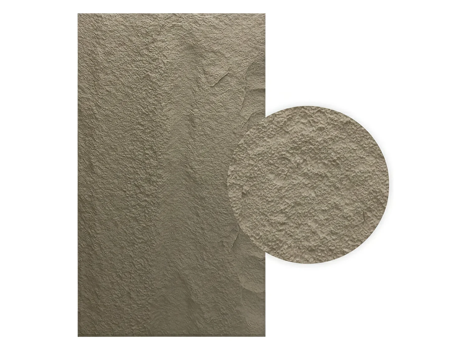 Panneau Décoratif Roncade, set de 20, Facile à Couper, à Installer, 60x3 cm Gris Béton, Texture Réaliste
