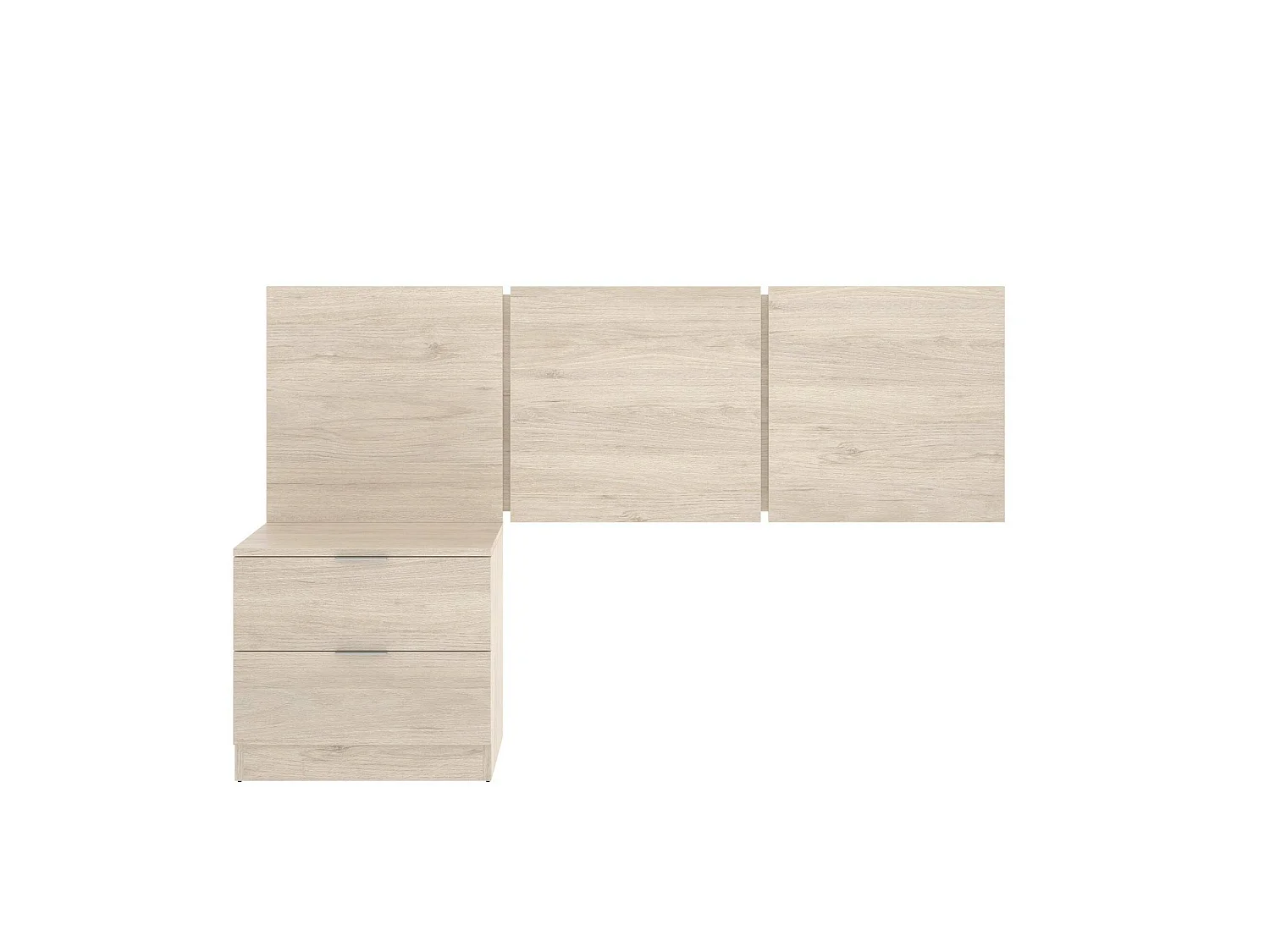 Hoofdbord Chanhom, tweepersoonsbed, 157x34 cm bruin,
