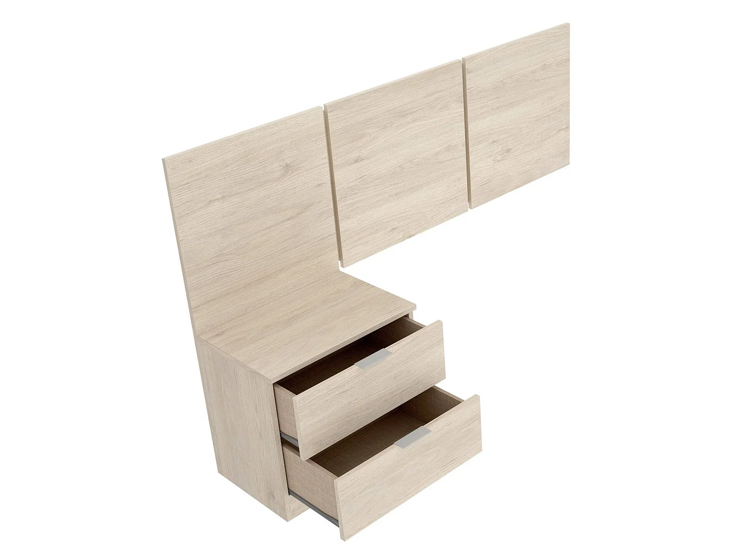 Hoofdbord Chanhom, tweepersoonsbed, 157x34 cm bruin,