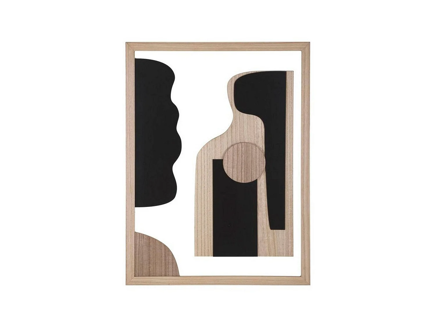 Panneau Décoratif Pistoletto, Structure en Bois Épais, 2x60 cm Multicolore
