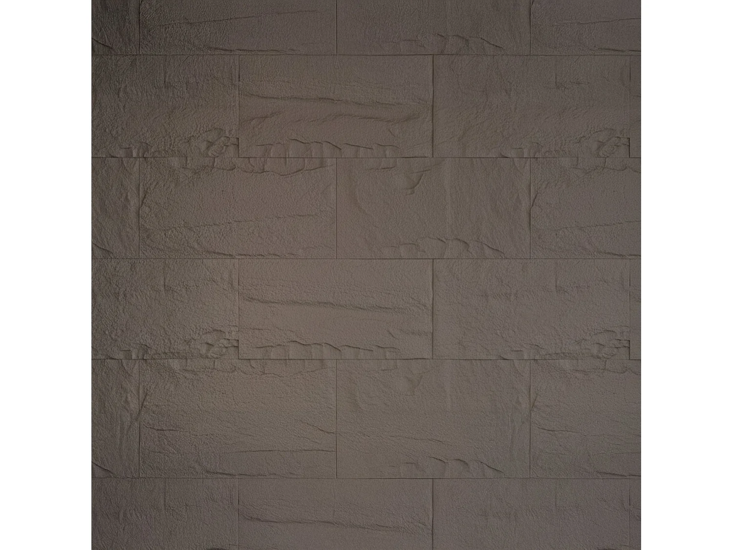 Dekoratives Panel Ottiglio, 10er Set, Leicht zu Schneiden, Leicht zu Installieren, 60x3 cm Grau-Braun, Realistische Textur