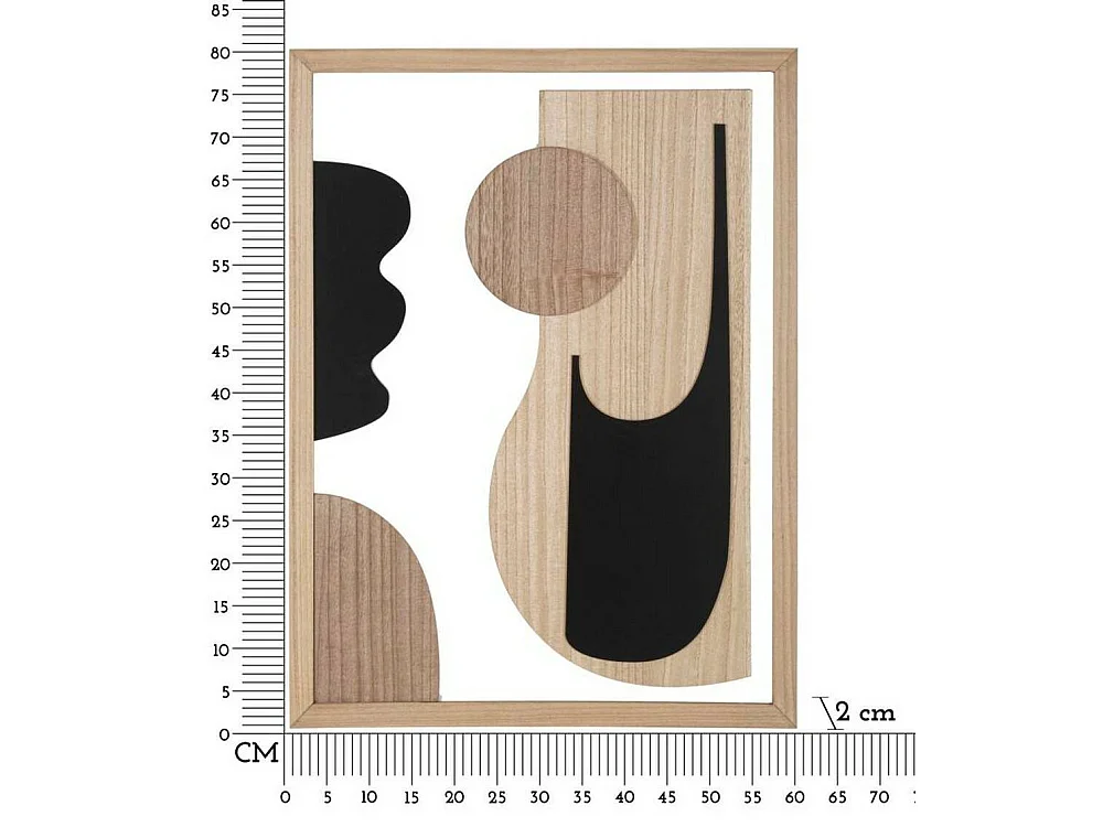 Panneau Décoratif Painters, Structure en Bois Nobilité, 2x60 cm Multicolore