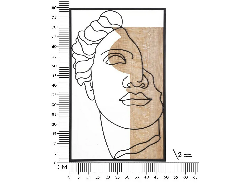 Panneau Décoratif Fête, Structure en Bois Mélaminé, 2x50 cm Multicolore