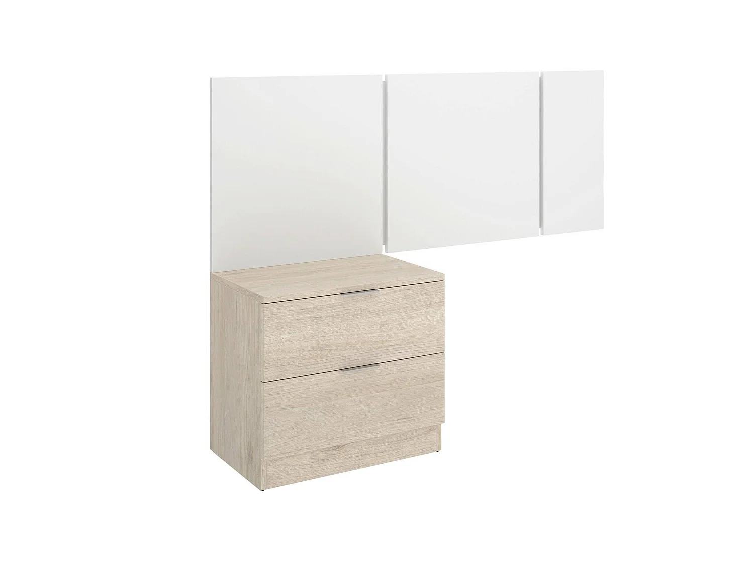 Chevet Chanhom, Double, 34,2x157 cm Brun Chêne