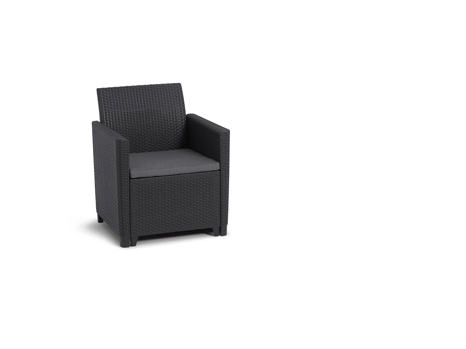 Nepean loungeset voor buiten, 3-zits, antracietzwart, outdoor zithoek, met een tafeltje, salontafel