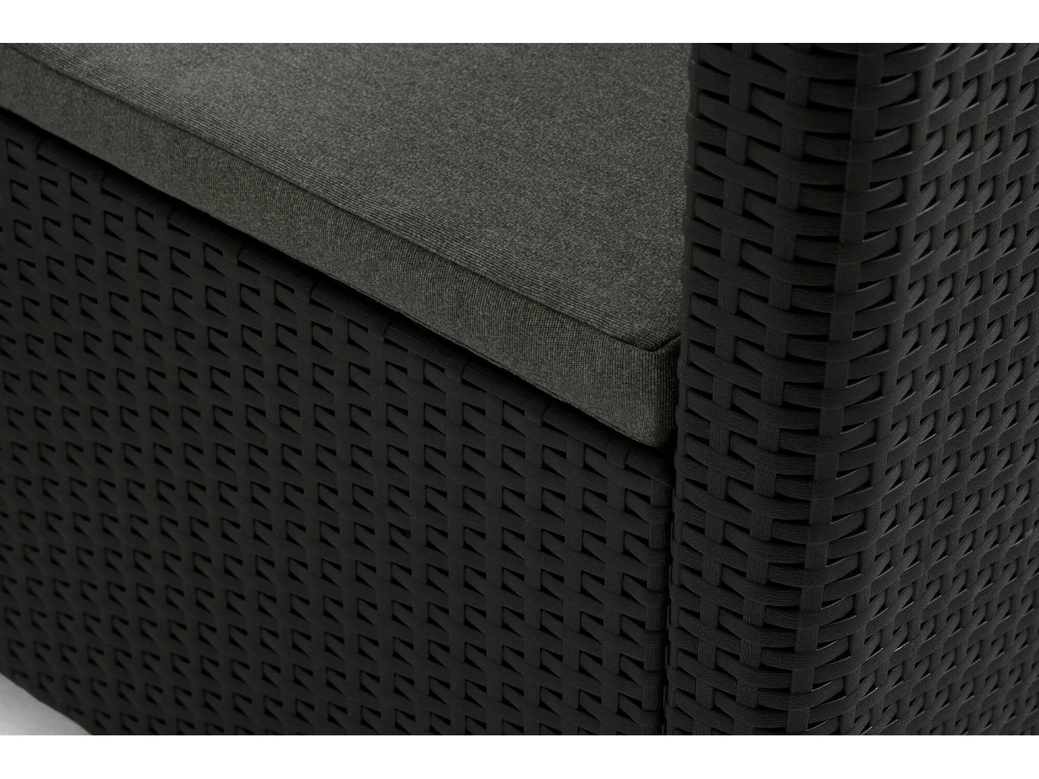 Nepean loungeset voor buiten, 3-zits, antracietzwart, outdoor zithoek, met een tafeltje, salontafel