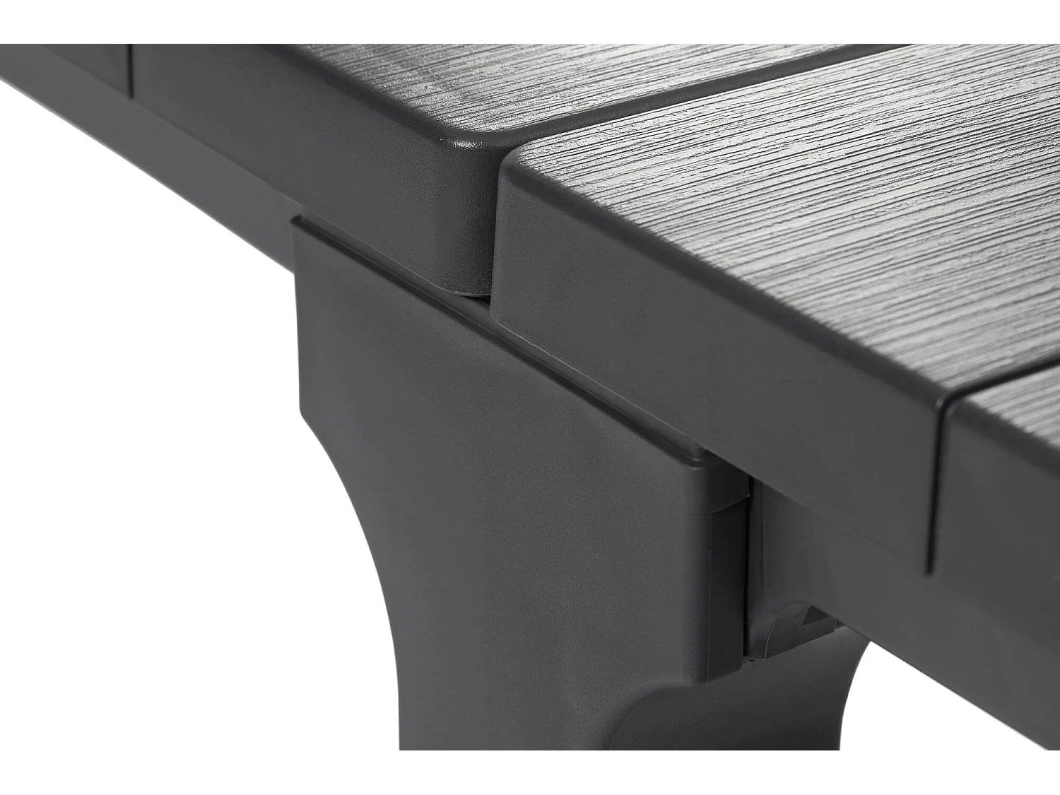 Table d'extérieur Brossard, 12 places, 90x294x75 cm Noir Anthracite