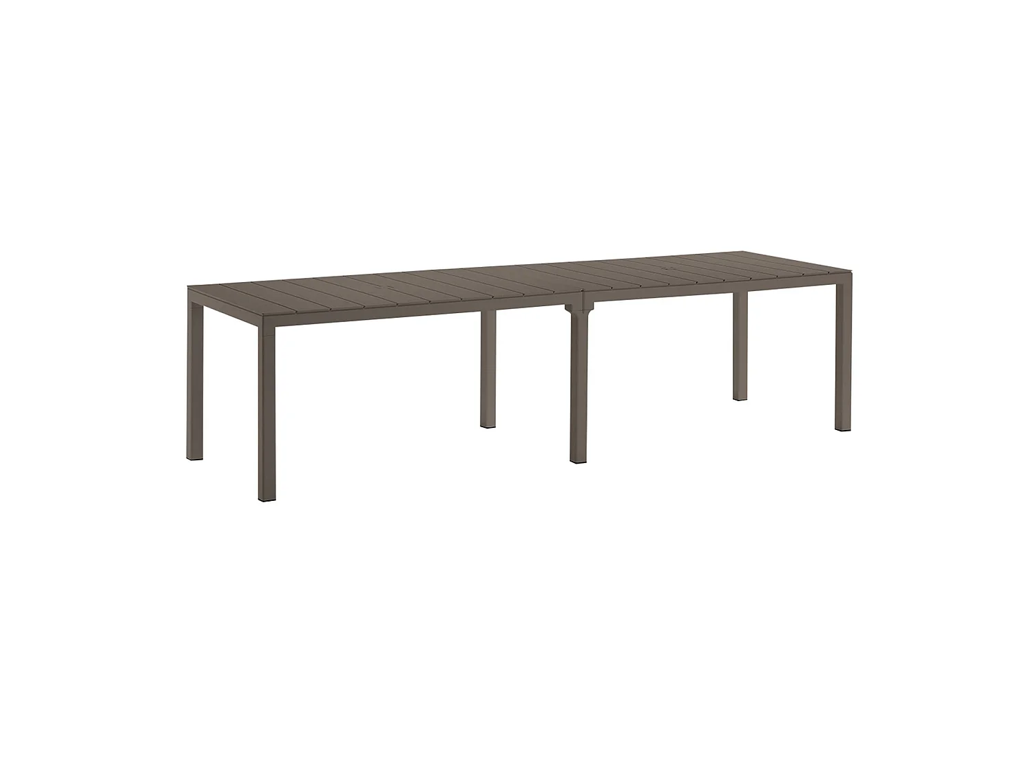 Tavolo da Esterno Campana, 12 Posti Made in Italy, 86x292x74h cm Grigio Tortora