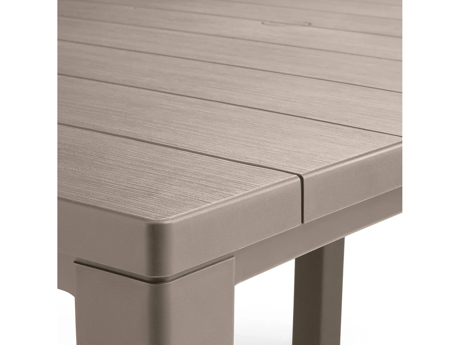 Table d'Extérieur Listowel, 6 Places, 90x147x75h cm Gris Taupe