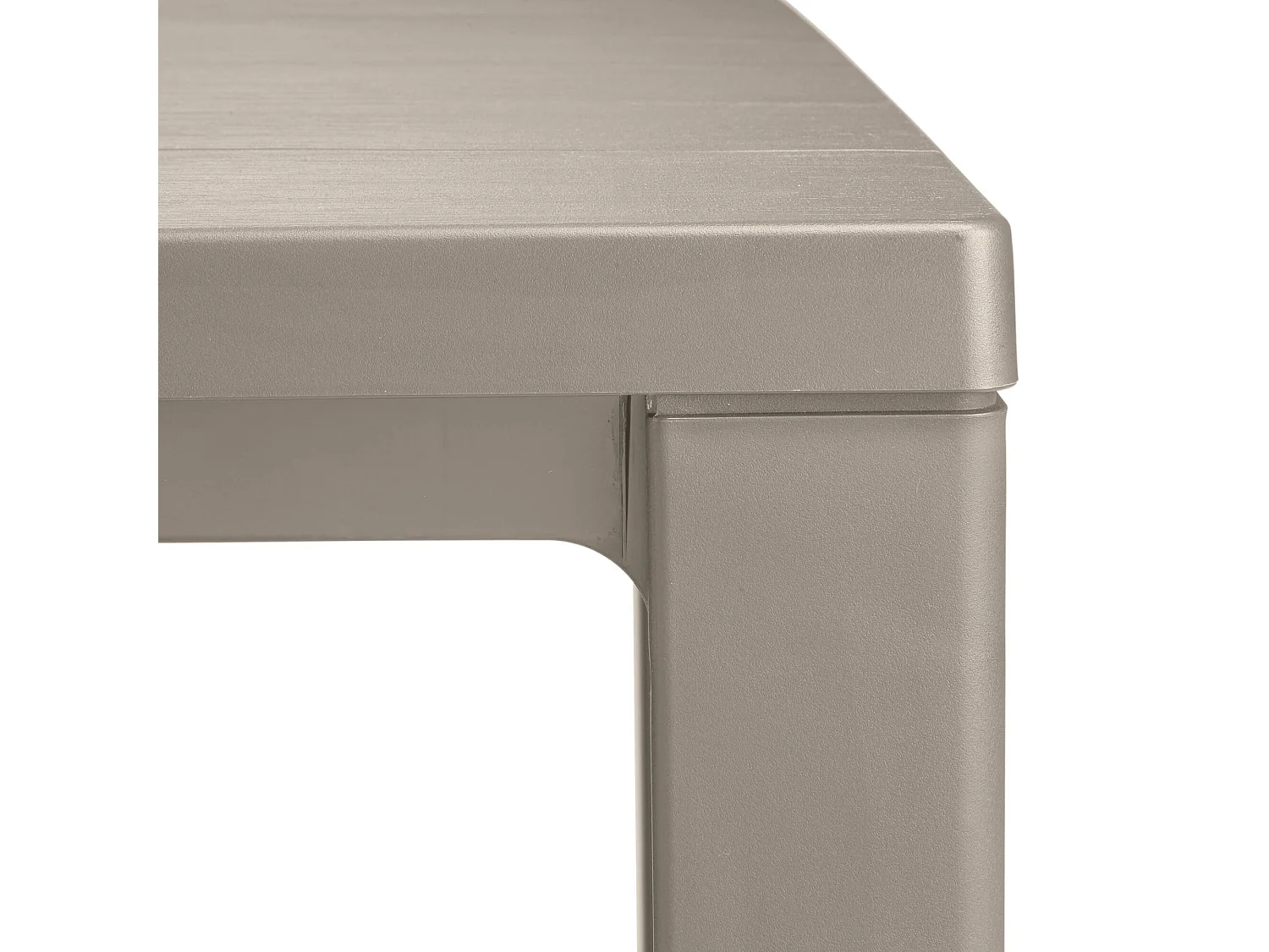 Table d'Extérieur Listowel, 6 Places, 90x147x75h cm Gris Taupe