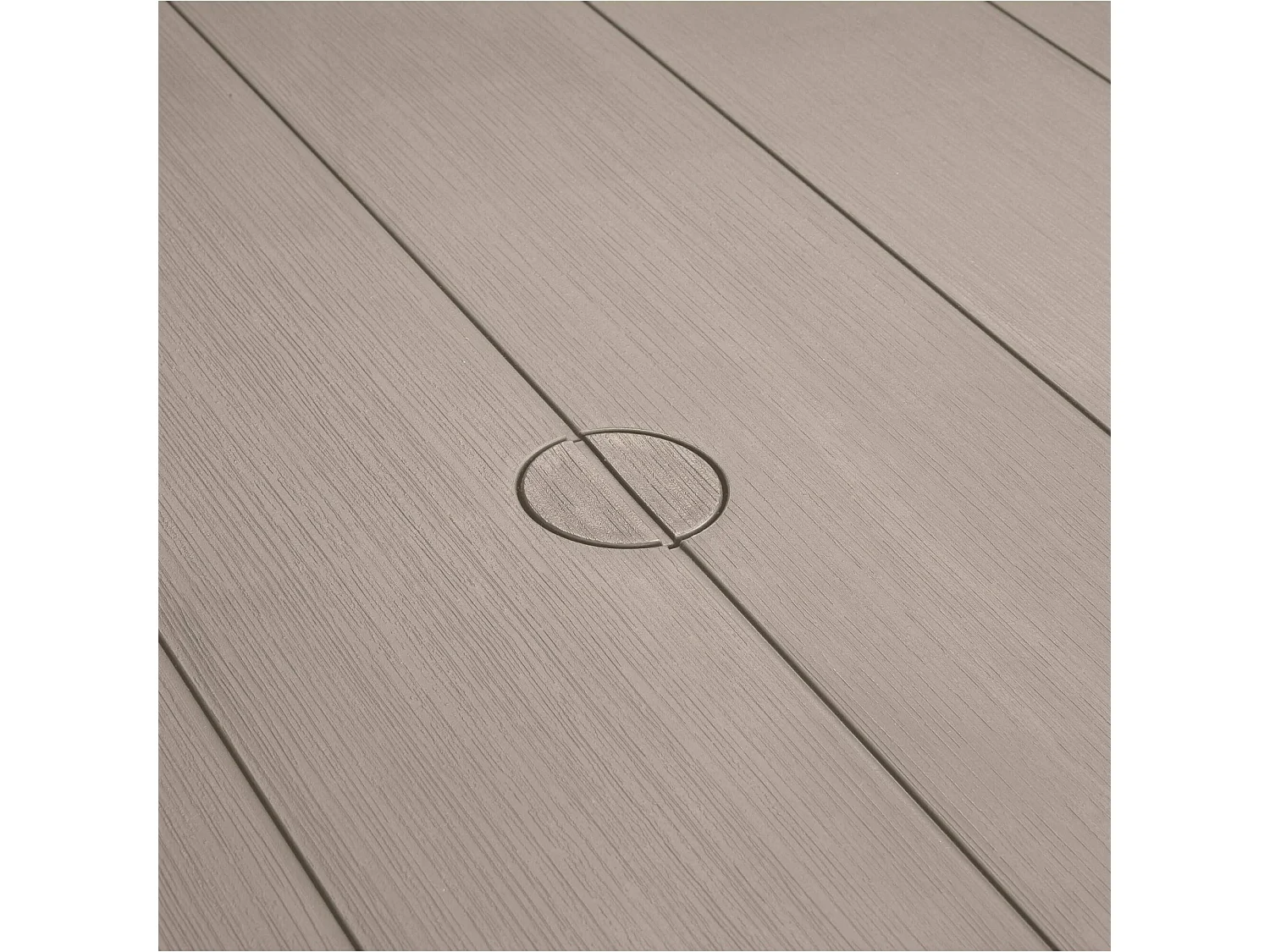 Table d'Extérieur Listowel, 6 Places, 90x147x75h cm Gris Taupe