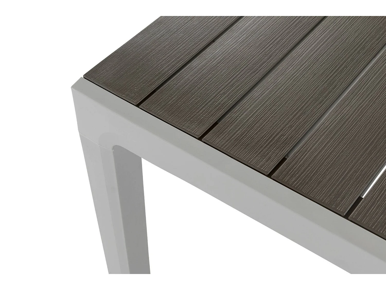 Table de Jardin Innisfail, 6 Places, 90x160x74h cm Blanc