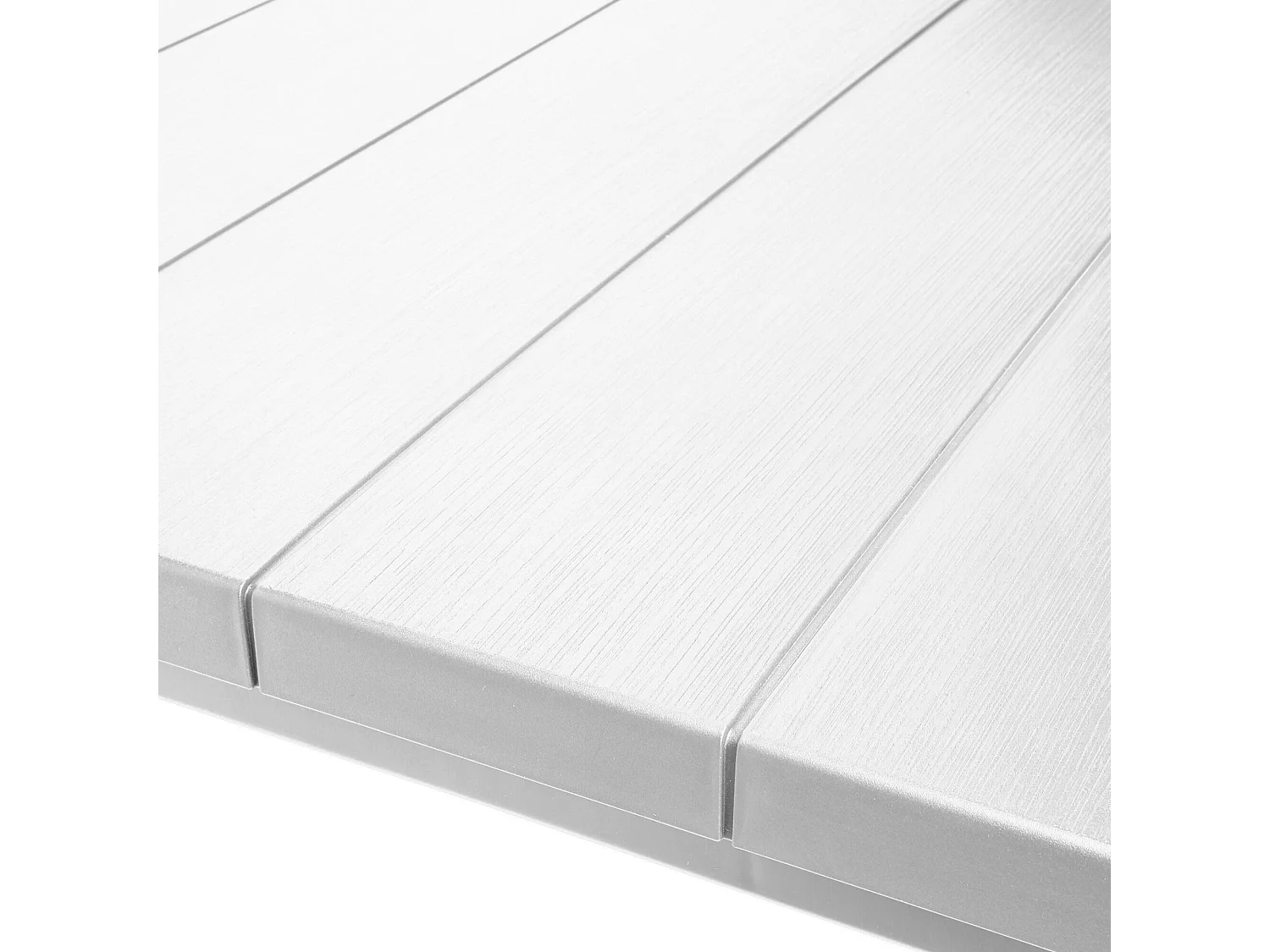 Table d'extérieur Listowel, 6 Places, 90x147x75 cm Blanc
