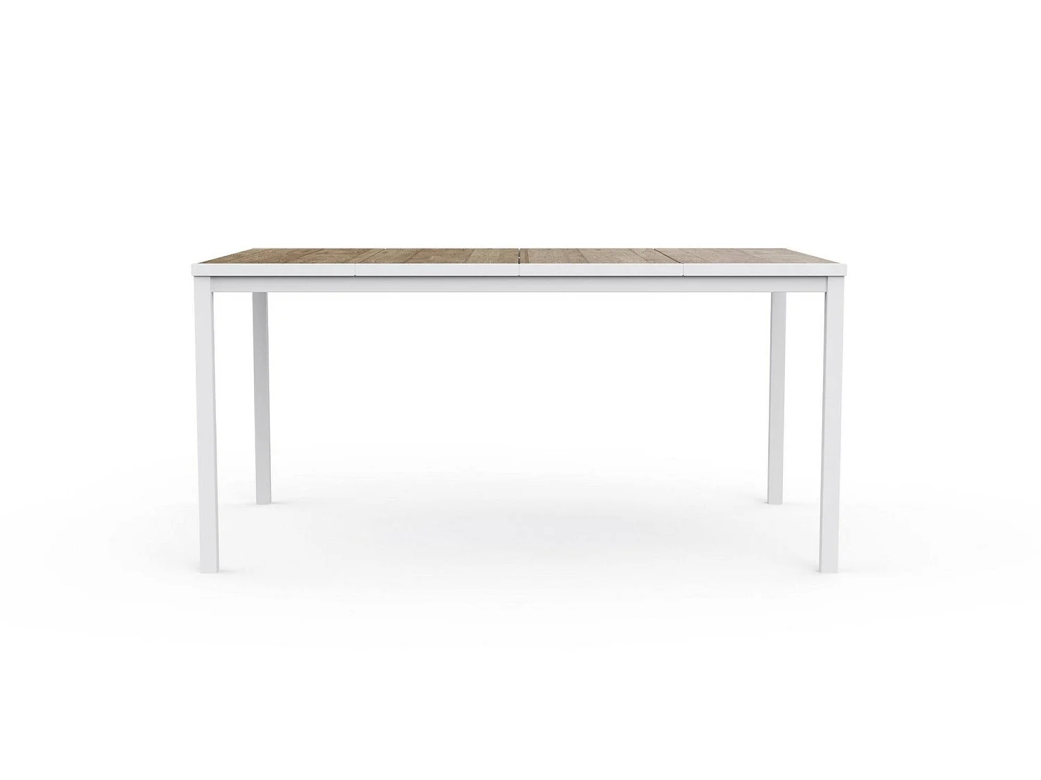 Table d'Extérieur Sarnia, 6 Places, 95x159x75h cm Blanc