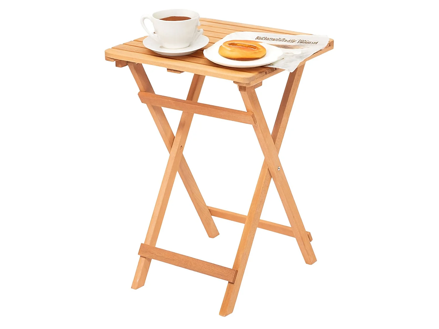Table d'extérieur Stregna, 2 places, 50x50x72h cm Marron