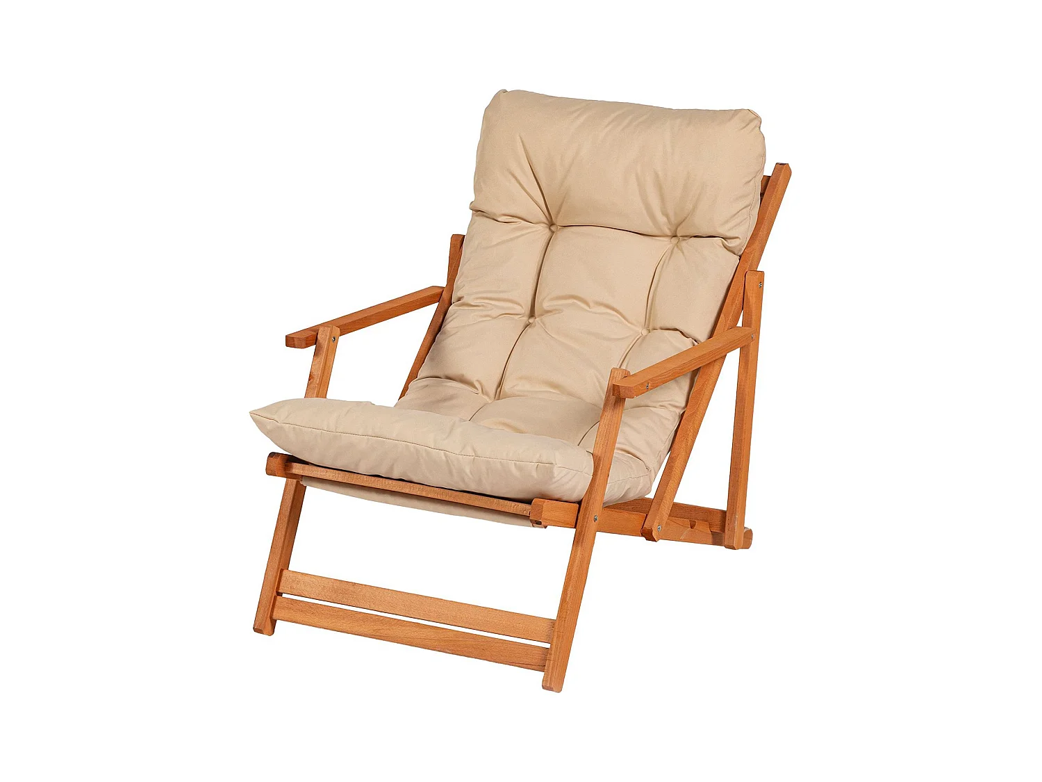 Chaise d'Extérieur Stintino, Dossier Inclinable, Marron