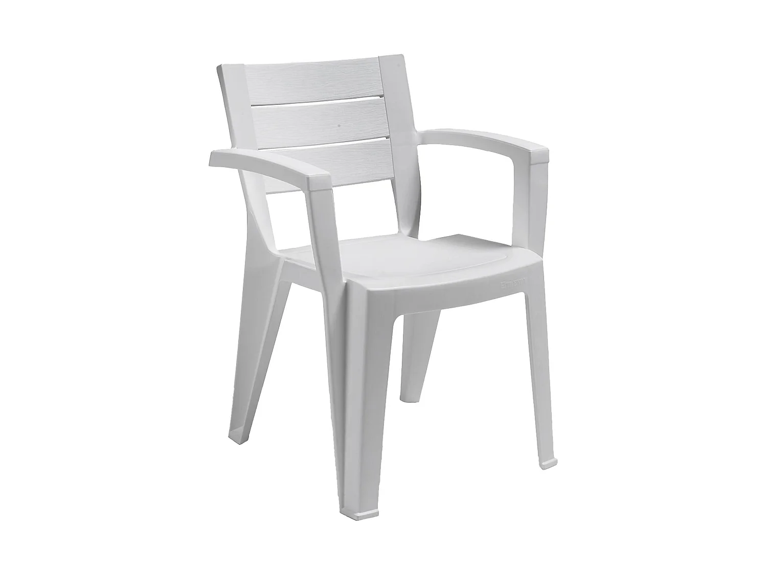 Chaise d'extérieur Camogli, une chaise Made in Italy, blanche