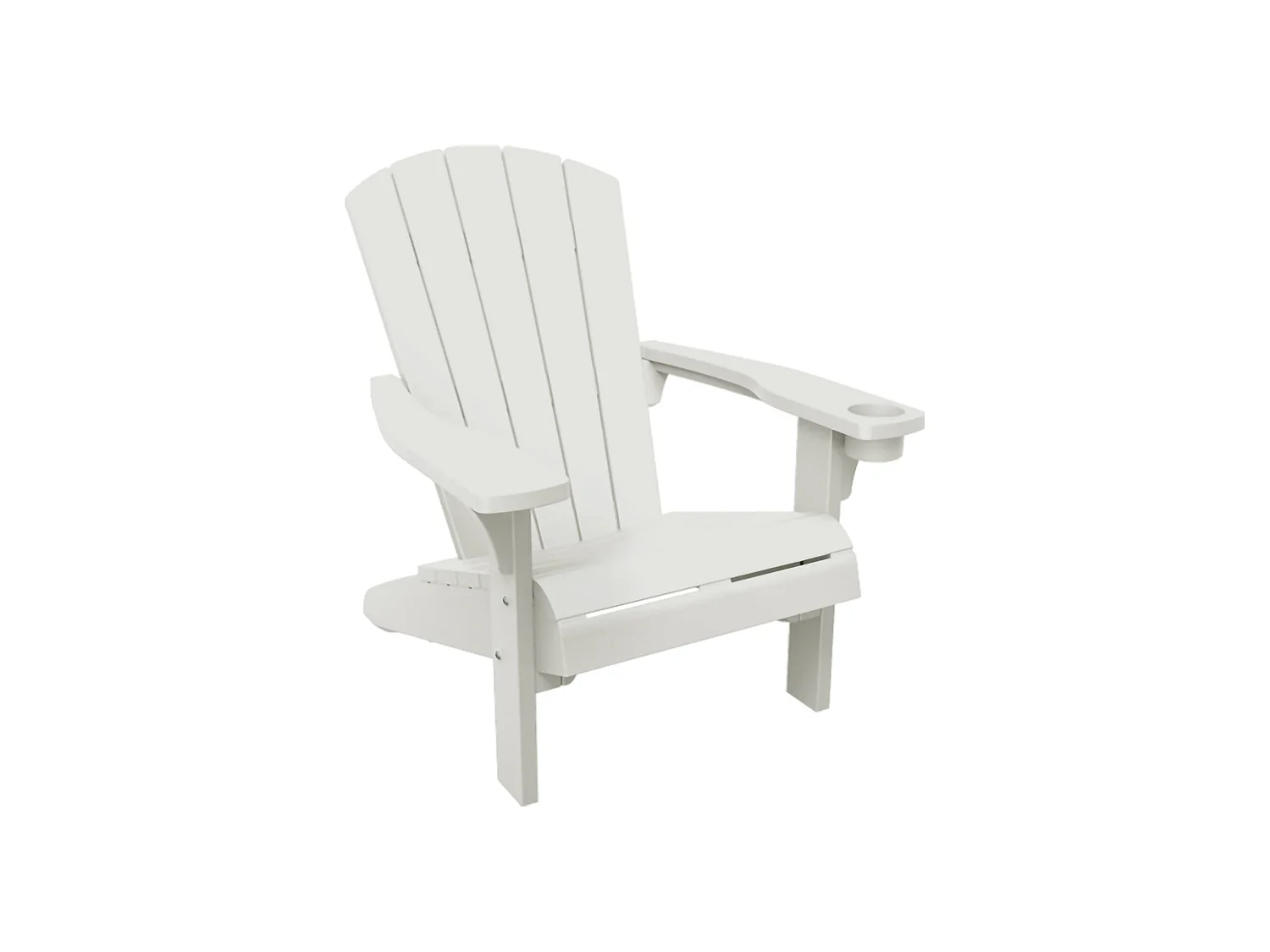 Silla de Exterior Creston, una Silla, Blanca, Apilable, Material de la Estructura en Plástico