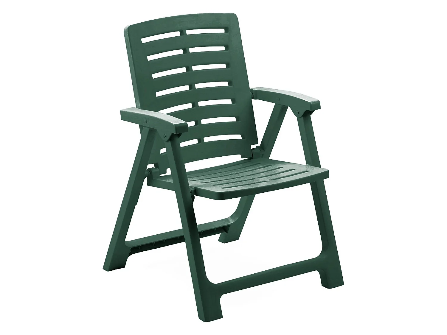 Sedia da Esterno Wadley, una Sedia Made in Italy, Verde, Schienale Reclinabile, Multiposizione