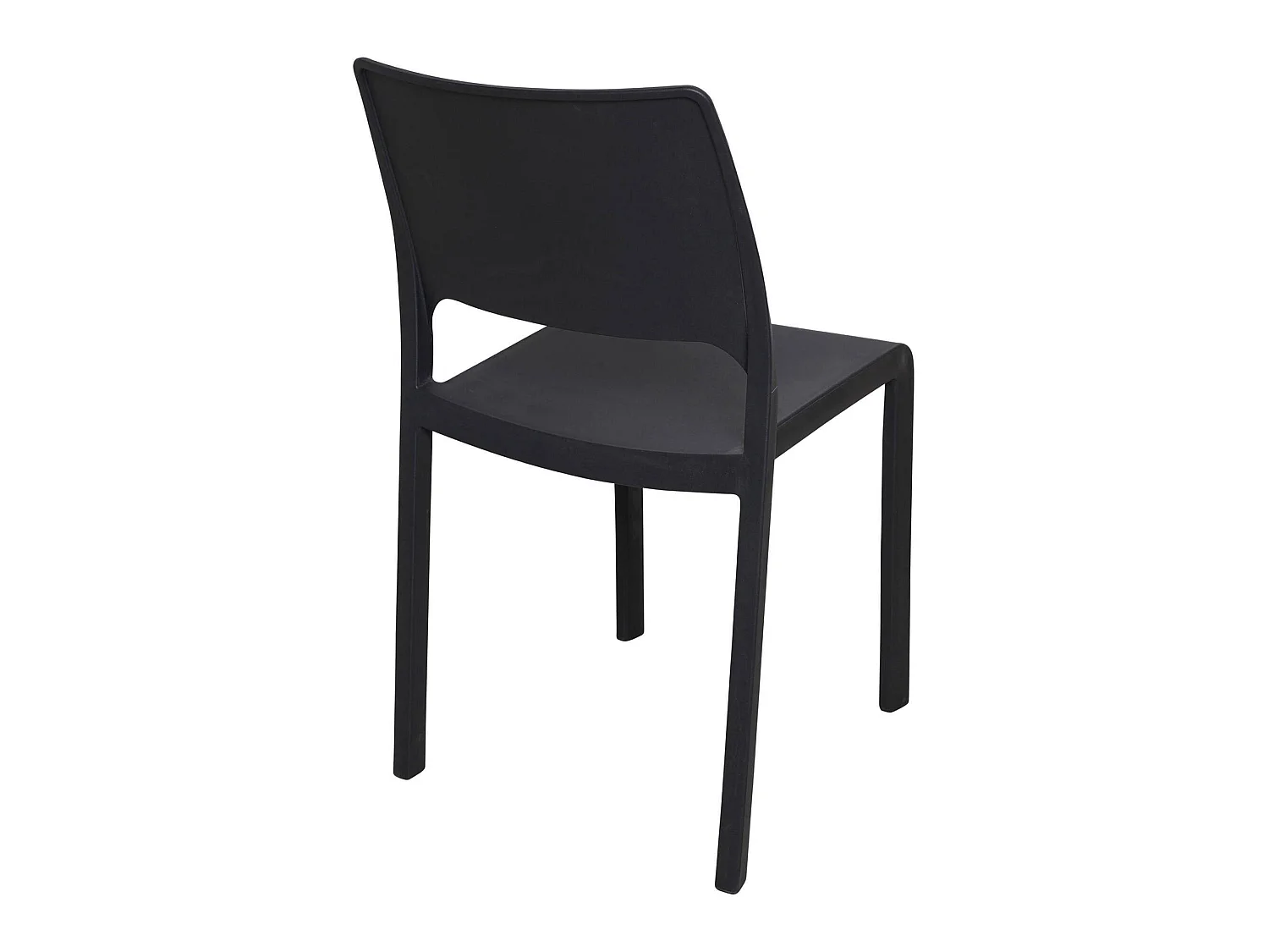 Chaises d'extérieur Cereseto, 2 chaises Made in Italy, Noir anthracite
