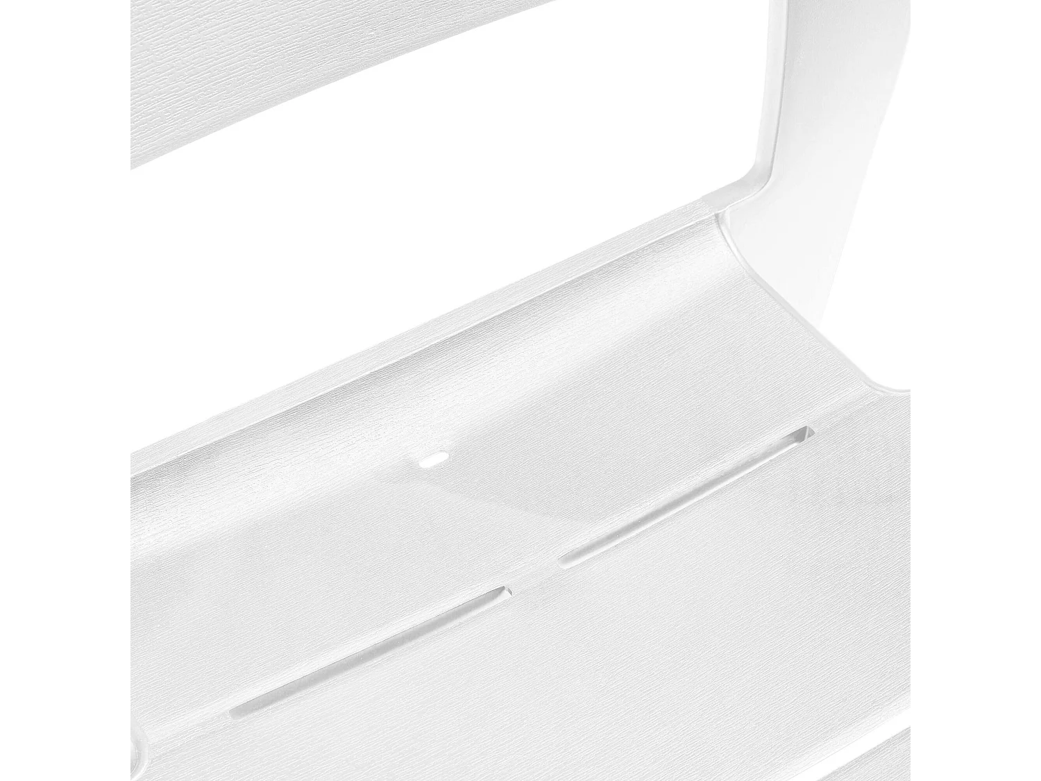 Silla de Exterior Courtenay, 6 Sillas, Blanco, Apilable, Estructura de Plástico
