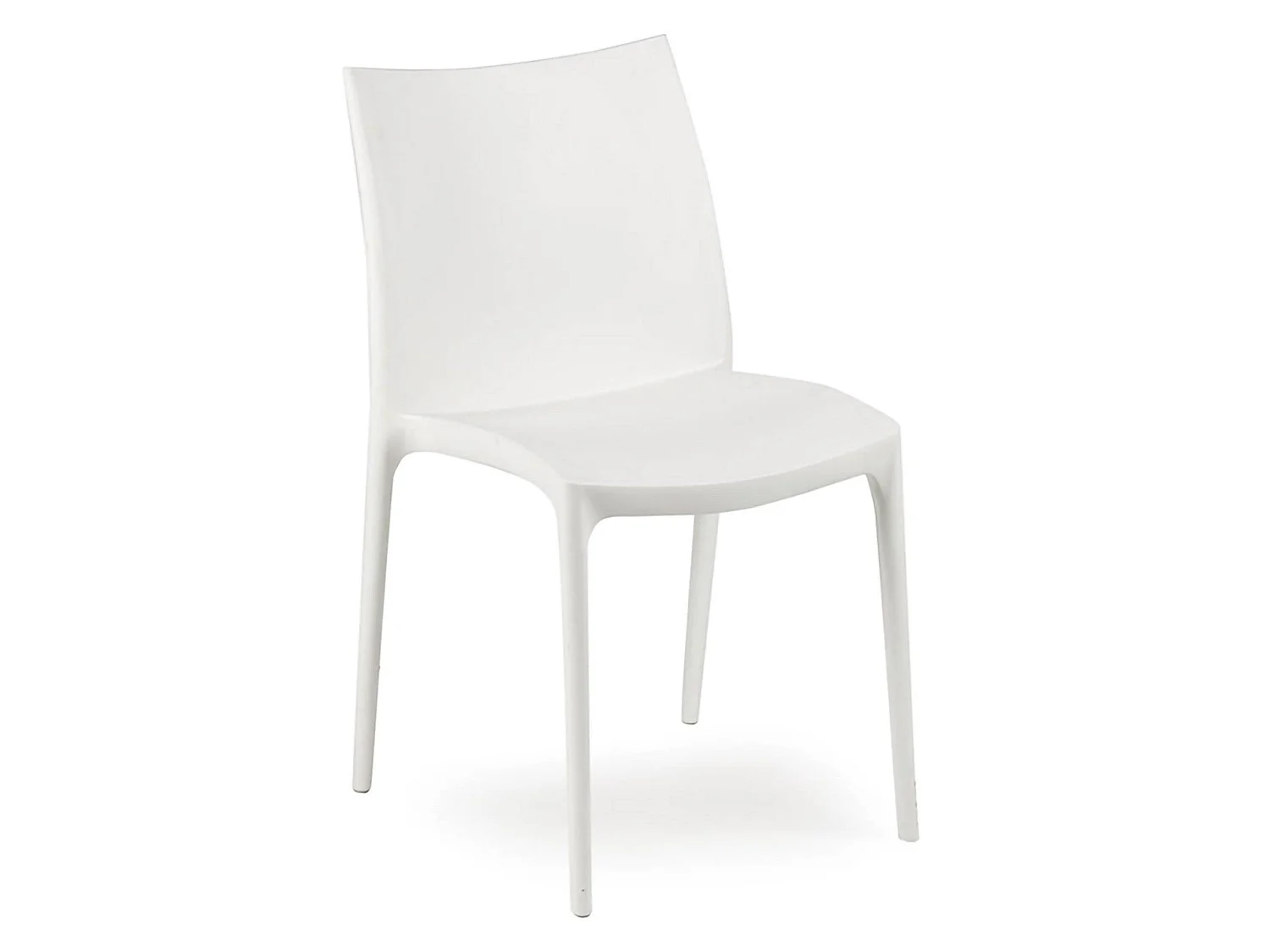 Sedia da Esterno Grover, una Sedia Made in Italy, Bianco, Impilabile, Finitura Liscia