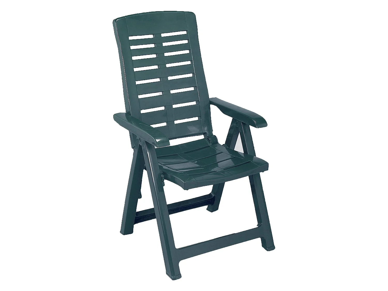 Sedia da Esterno Halsell, una Sedia Made in Italy, Verde, Schienale Reclinabile, Multiposizione
