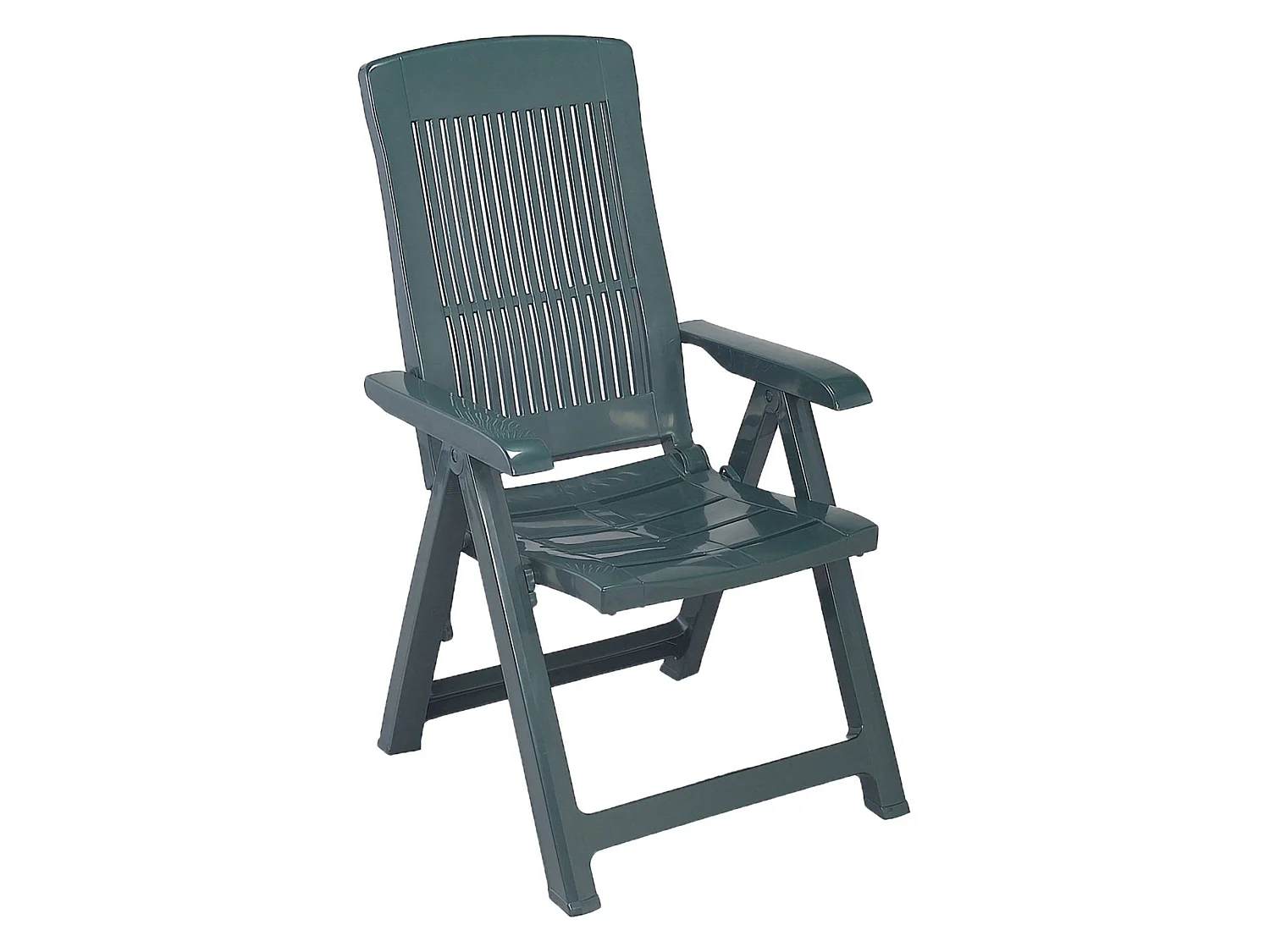 Sedia da Esterno Dozier, una Sedia Made in Italy, Verde, Schienale Reclinabile, Multiposizione