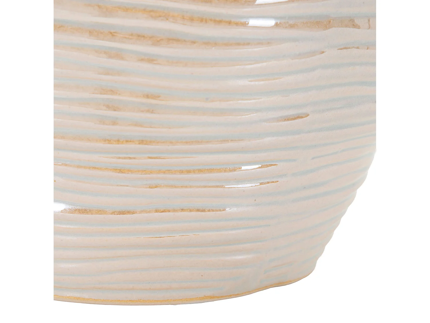 Vase Bato, Finition Effet Matériau, Rose, Structure Blanche, Nuance Crème