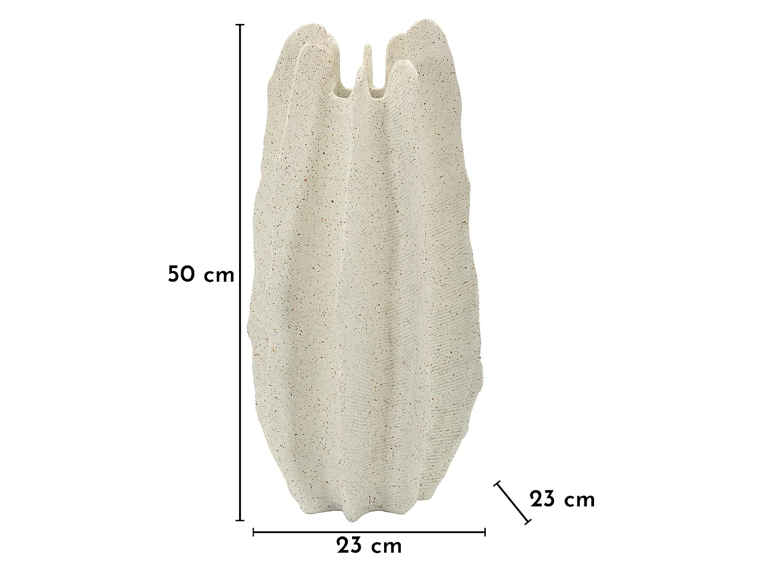 Vase Dasibase, Effet Marbre, Blanc Marbre, Diamètre 8,5 cm, Nuance Couleur Structure Marbre