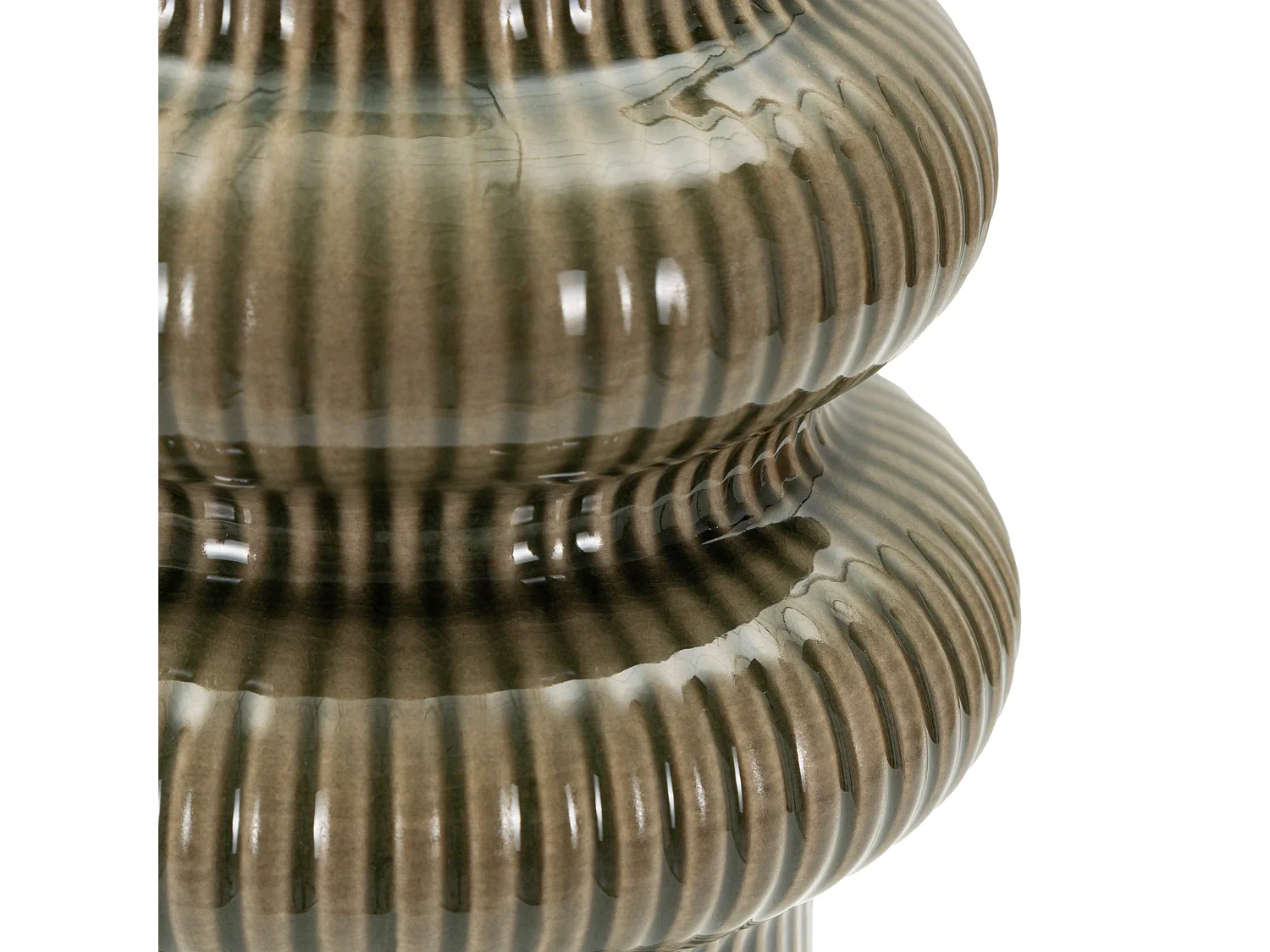 Vaso Gahare, Colore Struttura Nero, Marrone, Diametro 5.5 cm