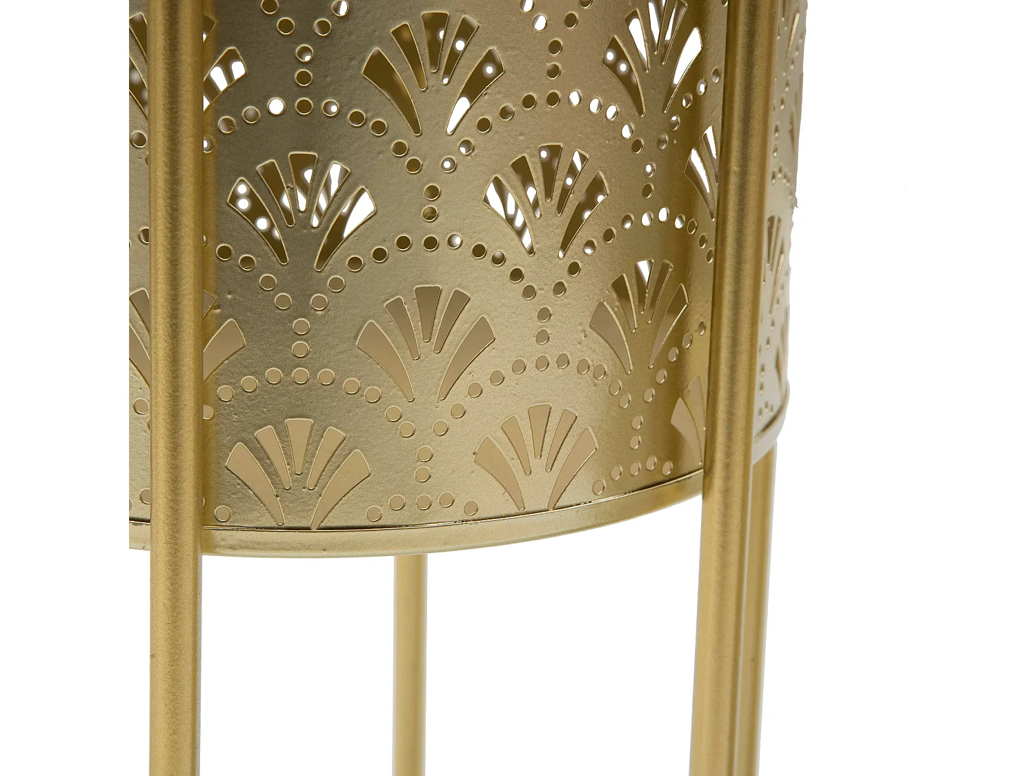 Vaso Husavi, set 2 Vasi, Portavasi Rimovibili, oro, Diametro Vaso Grande: 20, Vaso Piccolo: 17 cm