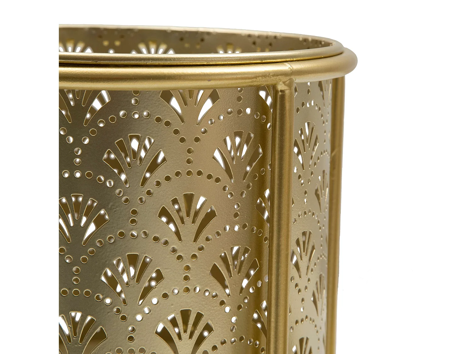 Vaso Husavi, set 2 Vasi, Portavasi Rimovibili, oro, Diametro Vaso Grande: 20, Vaso Piccolo: 17 cm