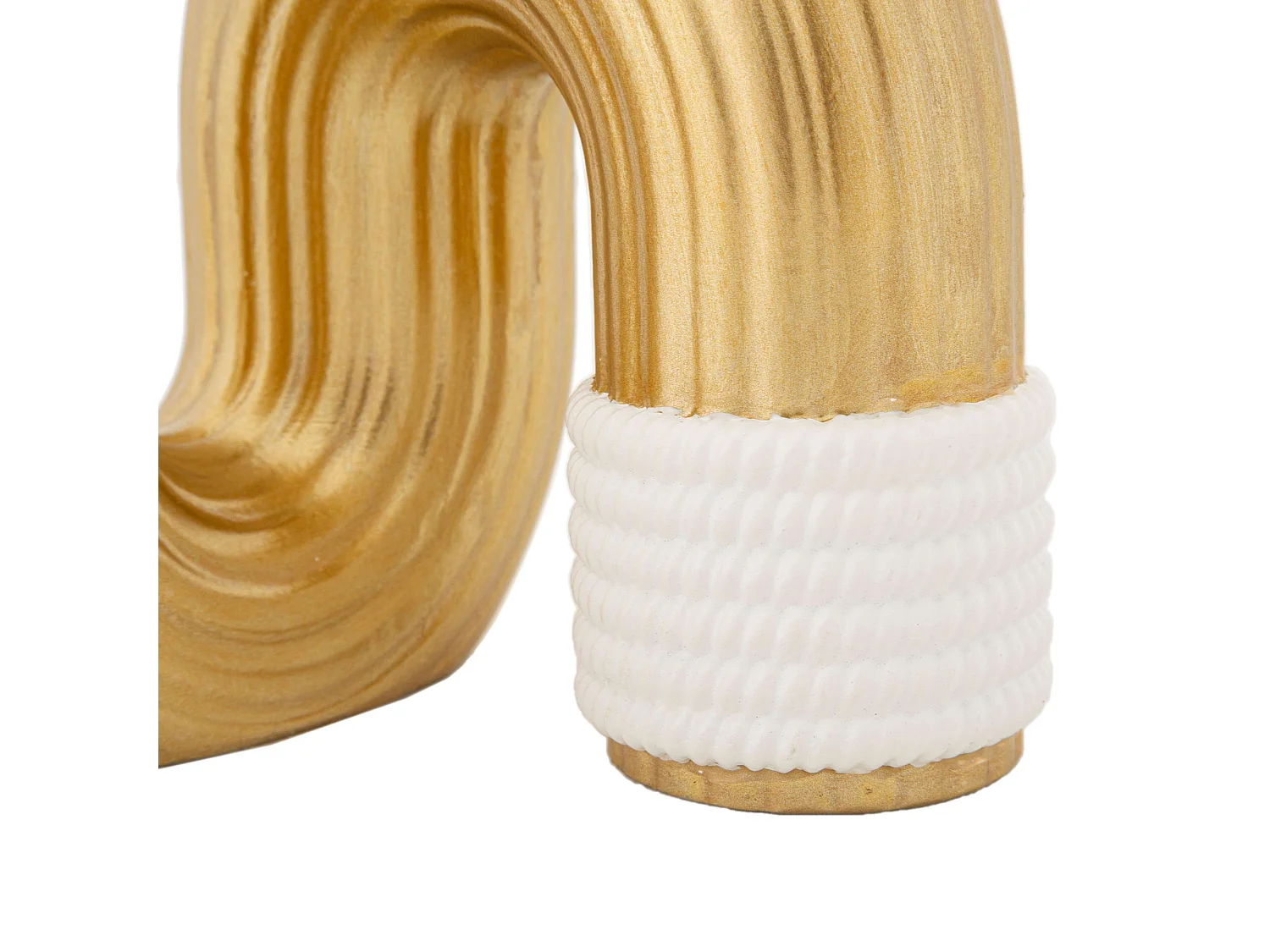 Vaso Nello, Colore Struttura Bianco, oro, Materiale Struttura in Tessuto