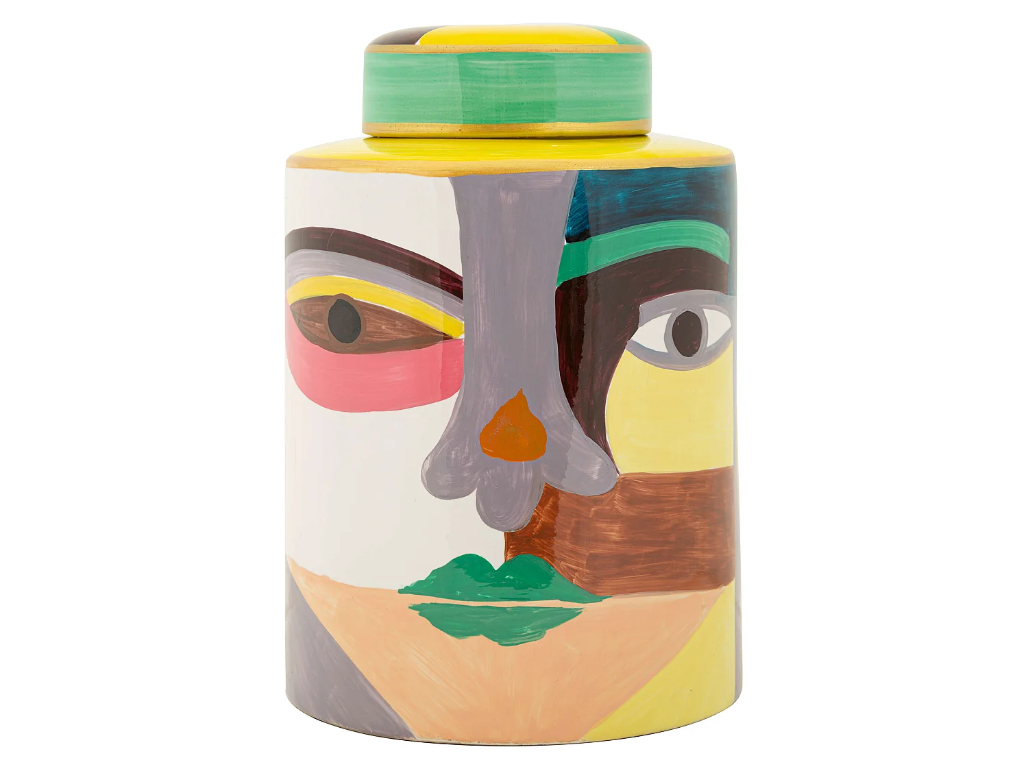 Vase Basa, Modernes Design, Mehrfarbig, Durchmesser 8 cm
