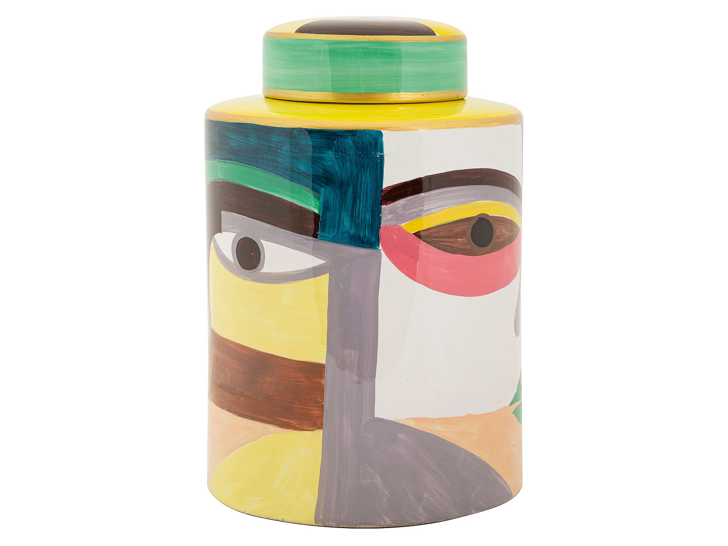 Vase Basa, Modernes Design, Mehrfarbig, Durchmesser 8 cm