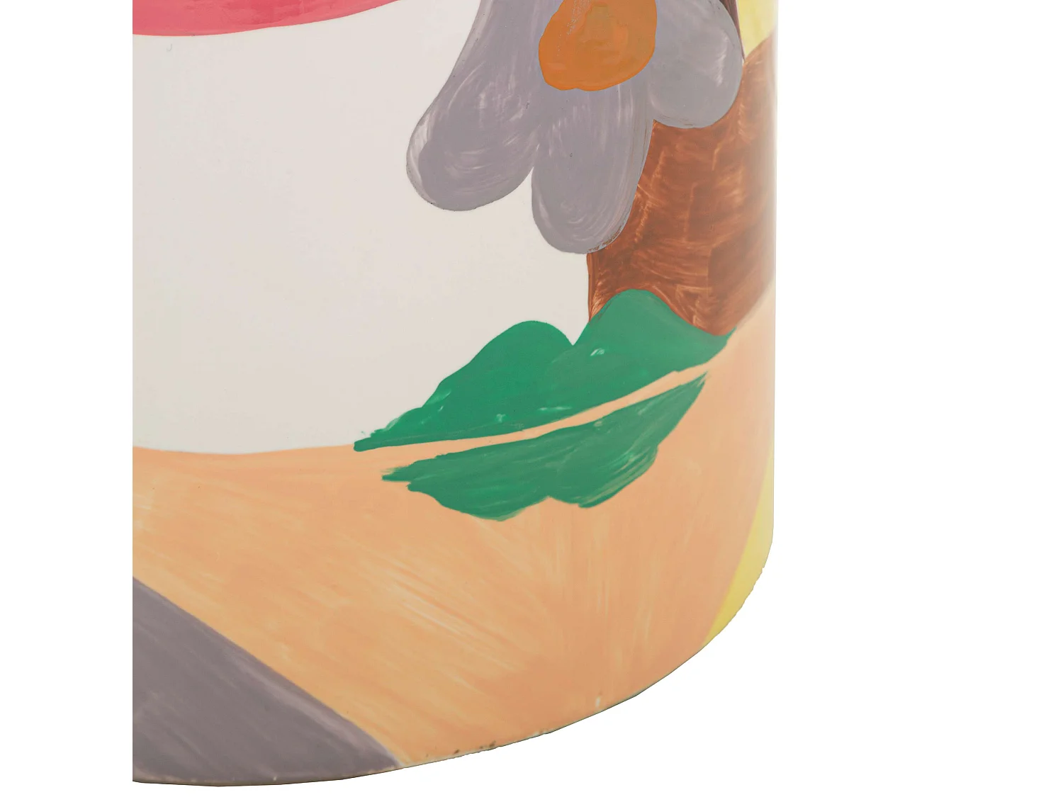 Vase Basa, Modernes Design, Mehrfarbig, Durchmesser 8 cm