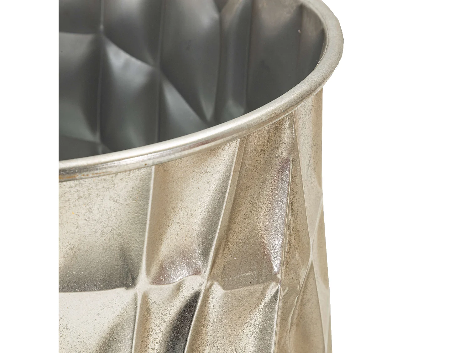 Vase Bapara, set de 3 vases, Argent,