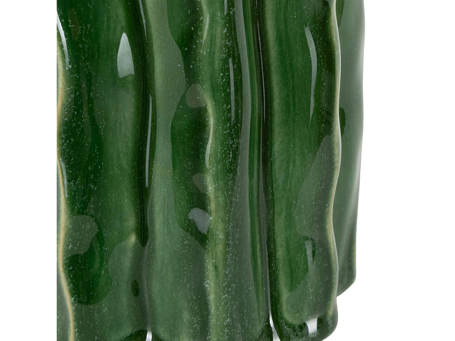 Vaso Basi, Disegno con Cactus, Verde,