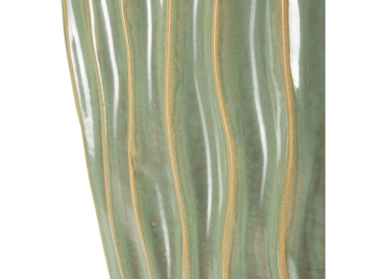 Vaso Daronere, Finitura Effetto Materico, Verde, Colore Struttura Beige