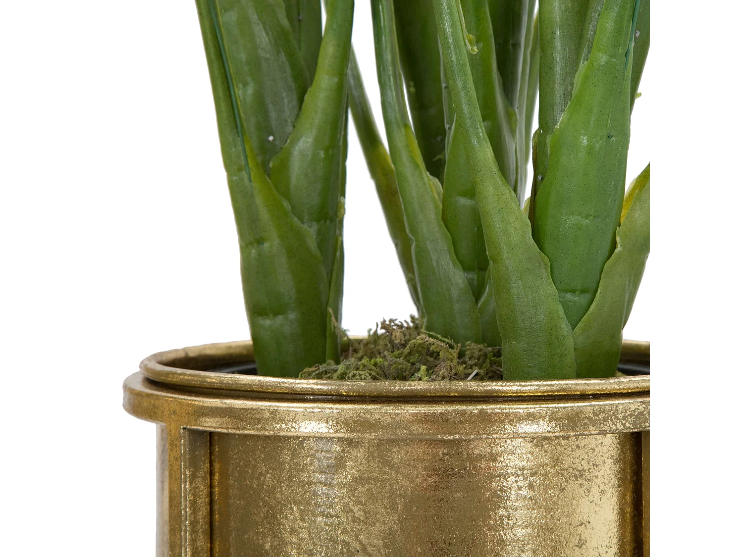 Vaso Twizel, set 2 Vasi, Portavasi Rimovibili, oro, Diametro Vaso Grande: 26, Vaso Piccolo: 20 cm